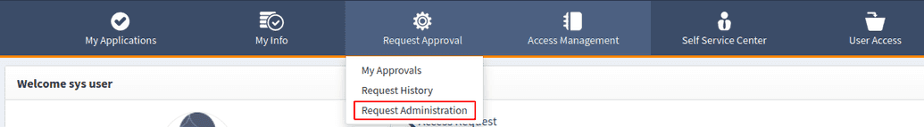 Accessing Request Administration