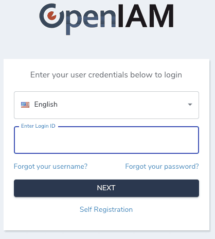 First login username screen
