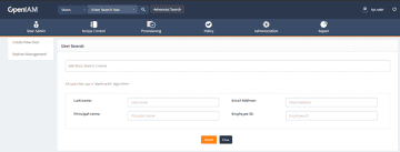 Admin console landing page
