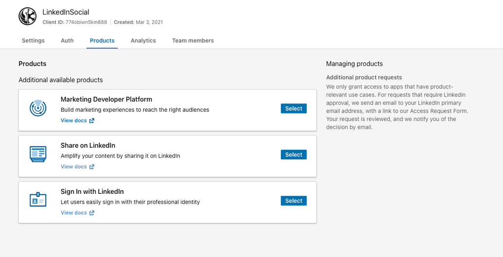 LinkedIn products