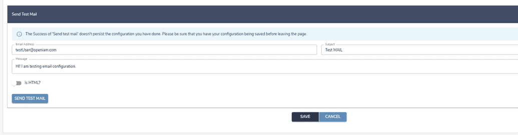 Test email
