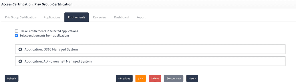 New certification configuration