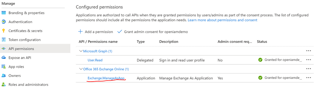 Assigning permissions