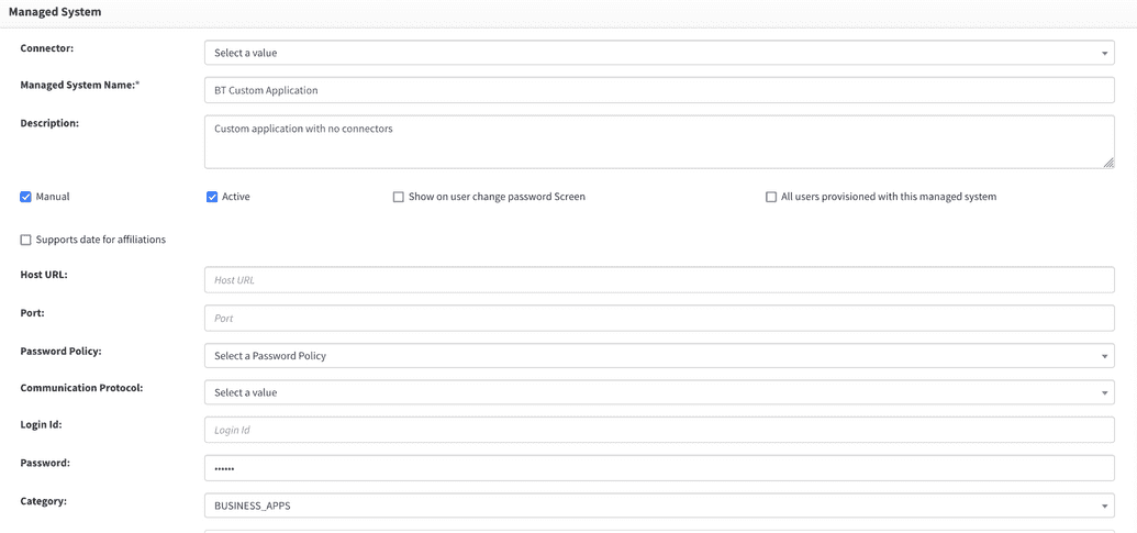 Manual managed system