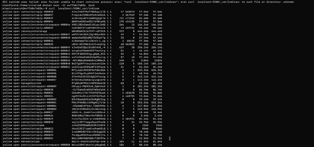 Elasticsearch indices