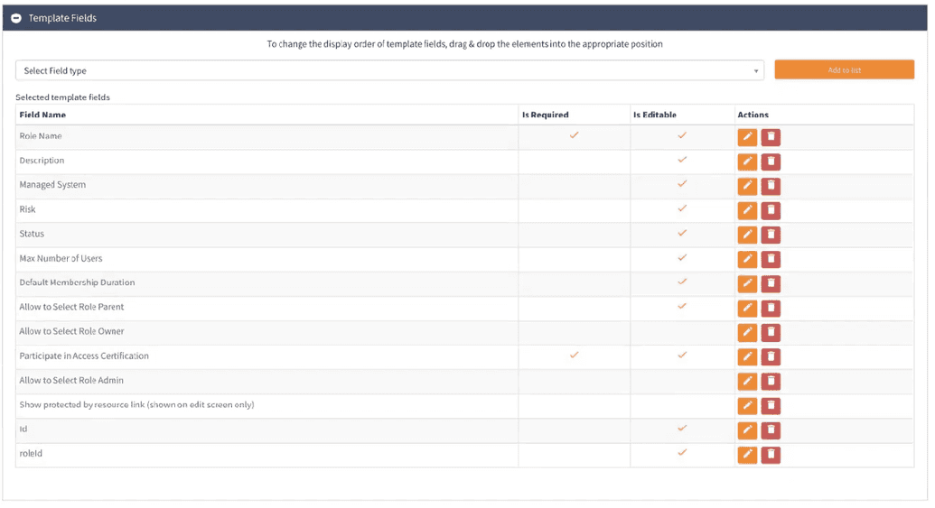 Group Template - field amendment