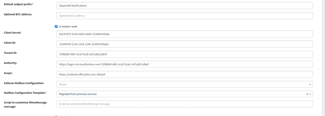 Modern auth fields