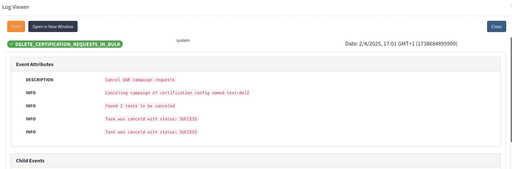 Audit log 2