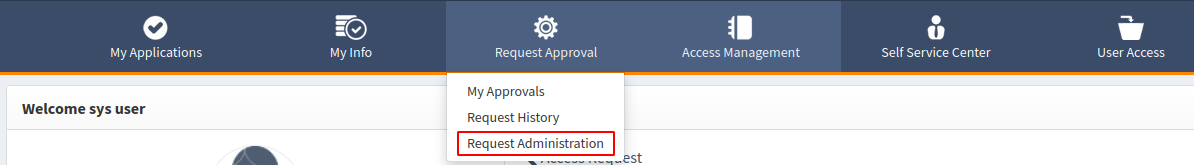 Accessing Request Administration