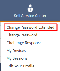 Change password menu 