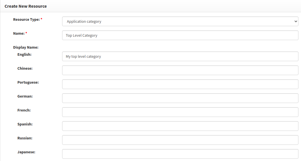 OTB categories