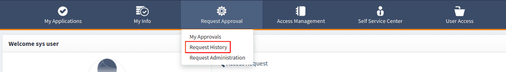 Accessing Request History