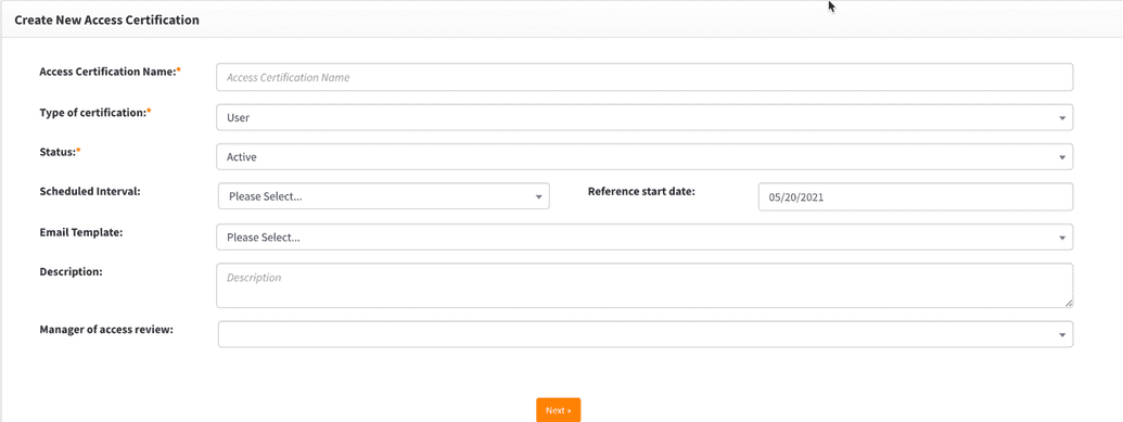 New certification configuration