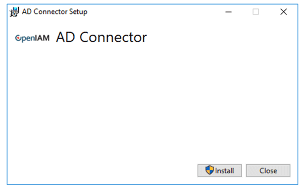 Initial PowerShell connector installation window
