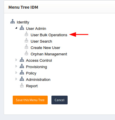 Menu Tree IDM