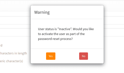 Select user entitlements
