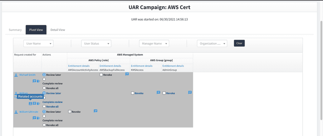 Access review