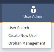 Create new user menu