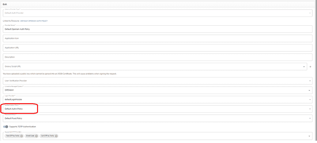 Out of the box configuration